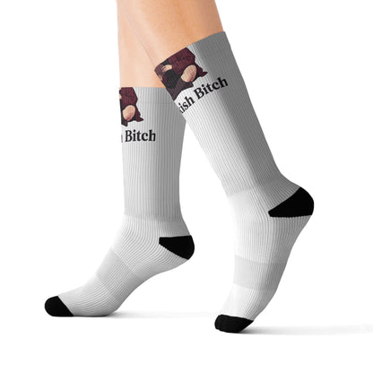 Graphic Socks — 'Boo'tiful Bitch' Sublimated Crew Socks