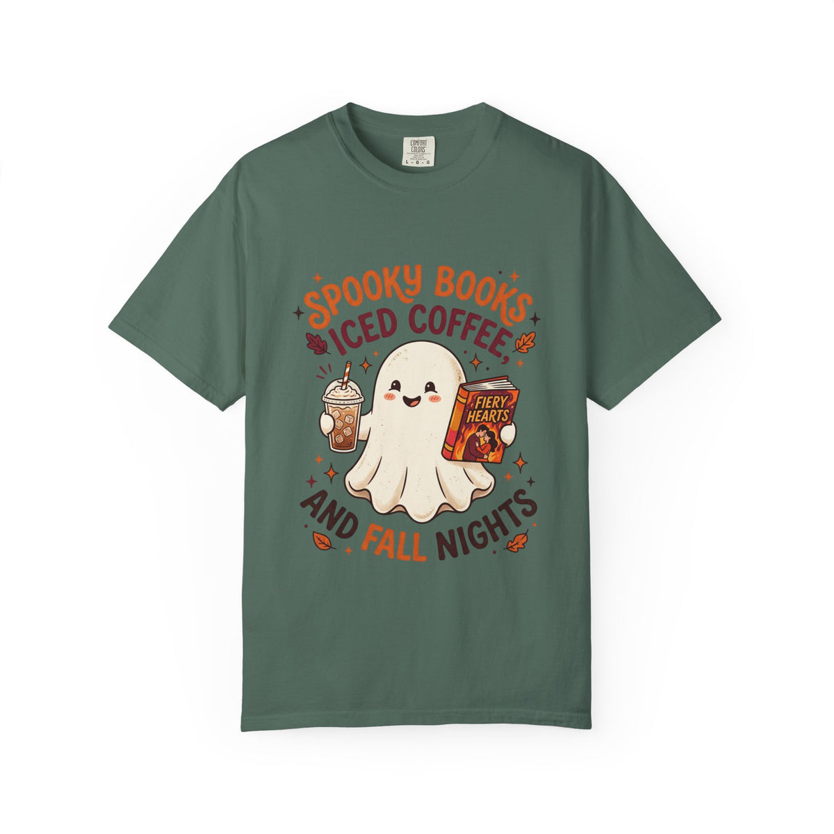 Spooky Books, Iced Coffee and Fall Nights T-Shirt