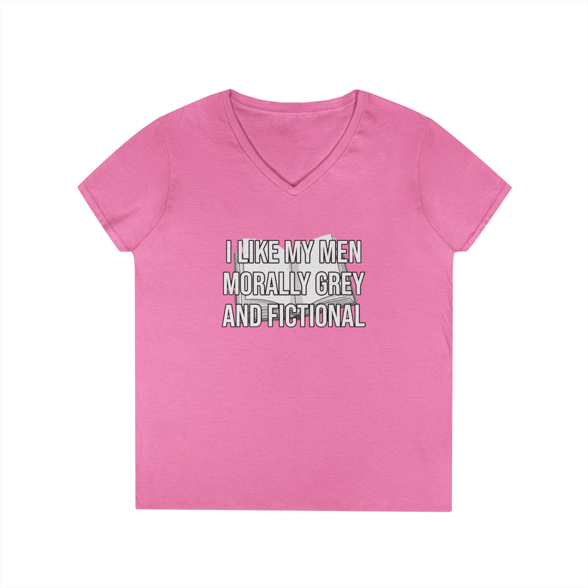 Morally Grey V-Neck Tee