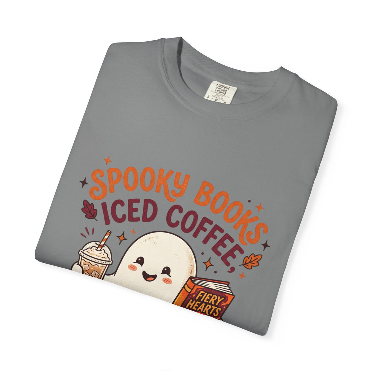 Spooky Books, Iced Coffee and Fall Nights T-Shirt