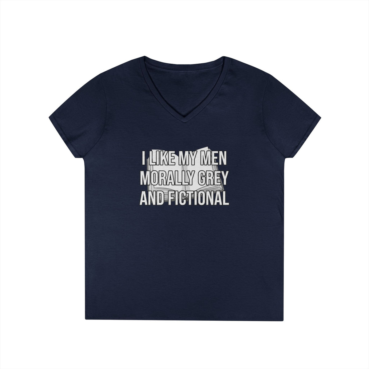 Morally Grey V-Neck Tee