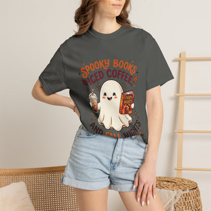 Spooky Books, Iced Coffee and Fall Nights T-Shirt