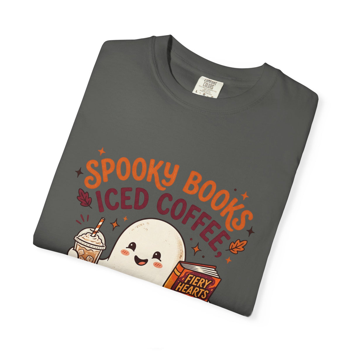 Spooky Books, Iced Coffee and Fall Nights T-Shirt