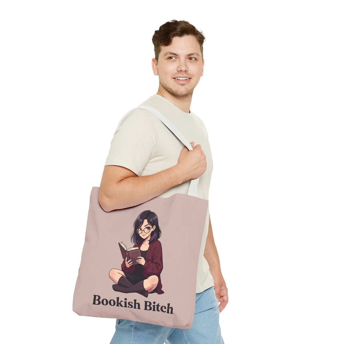Bookish Bitch Tote Bag — Cute Reading Girl Literary Tote