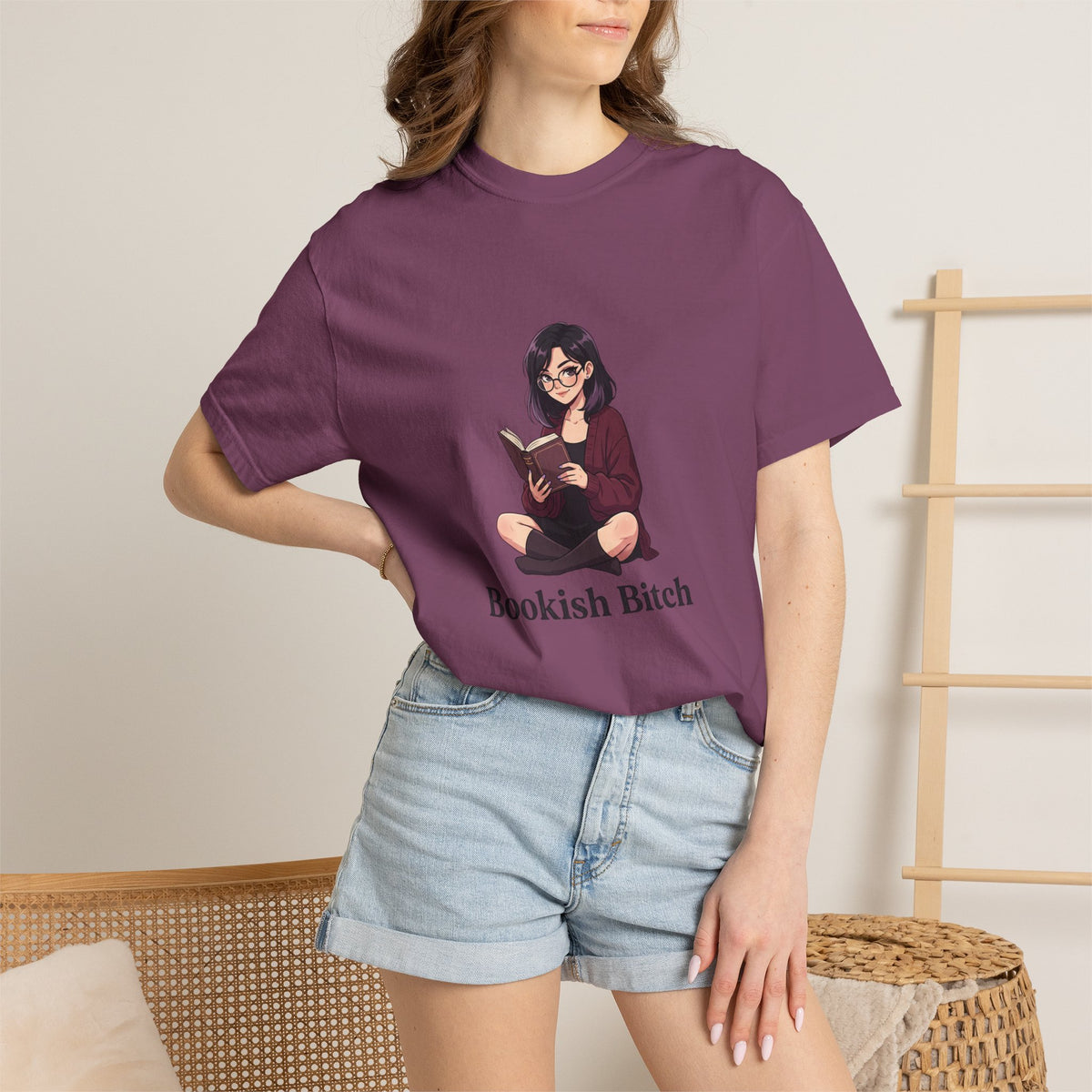 Bookish Bitch T-Shirt — Cute Reading Girl Graphic Tee for Book Lovers