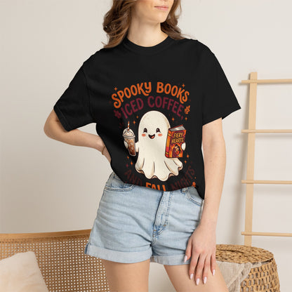 Spooky Books, Iced Coffee and Fall Nights T-Shirt