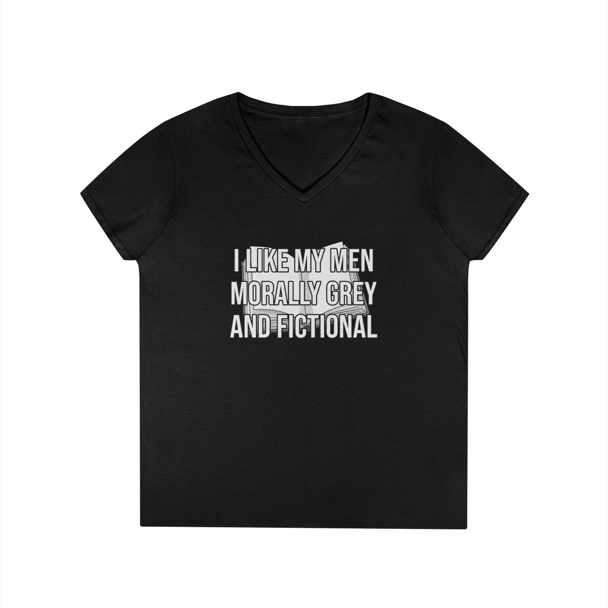 Morally Grey V-Neck Tee