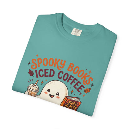 Spooky Books, Iced Coffee and Fall Nights T-Shirt