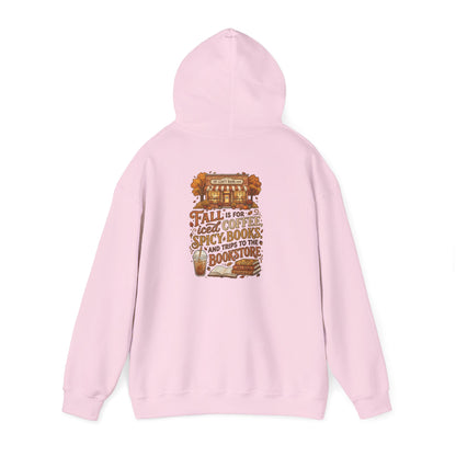 Fall Vibes Hoodie — 'Fall is for Cozy Coffee, Spicy Boots & Trips to the Bookstore' Pullover