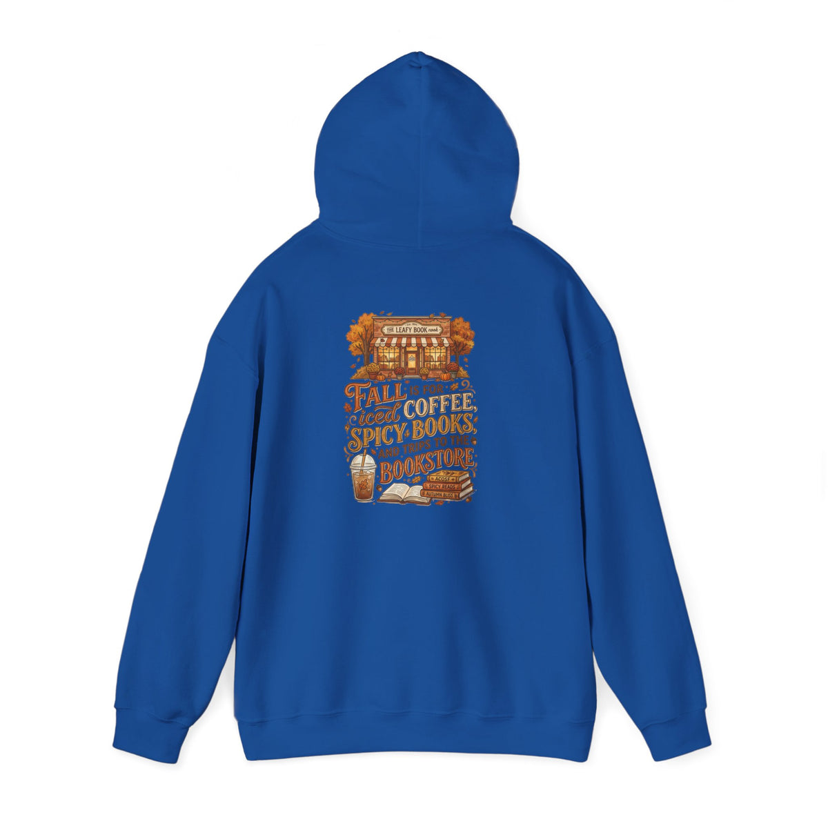 Fall Vibes Hoodie — 'Fall is for Cozy Coffee, Spicy Boots & Trips to the Bookstore' Pullover