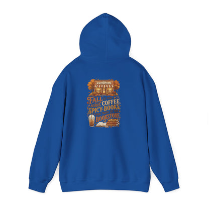 Fall Vibes Hoodie — 'Fall is for Cozy Coffee, Spicy Boots & Trips to the Bookstore' Pullover