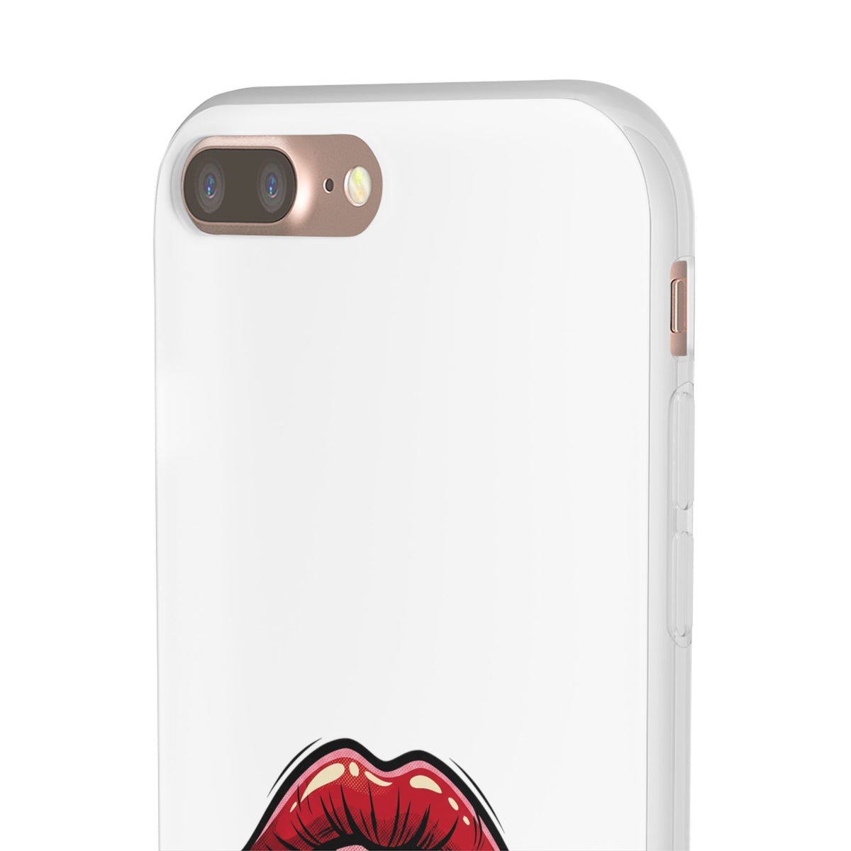 Phone Case — 'Good Girls Read Bad Books' Red Lips Slim Flexi Case