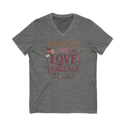 Books Are My Love Language V-Neck Tee