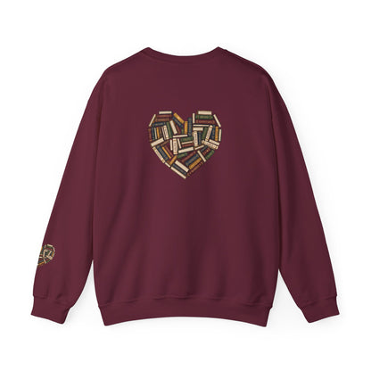 Sweatshirt — "Fall in Love with a Book" Cozy Reader Crewneck