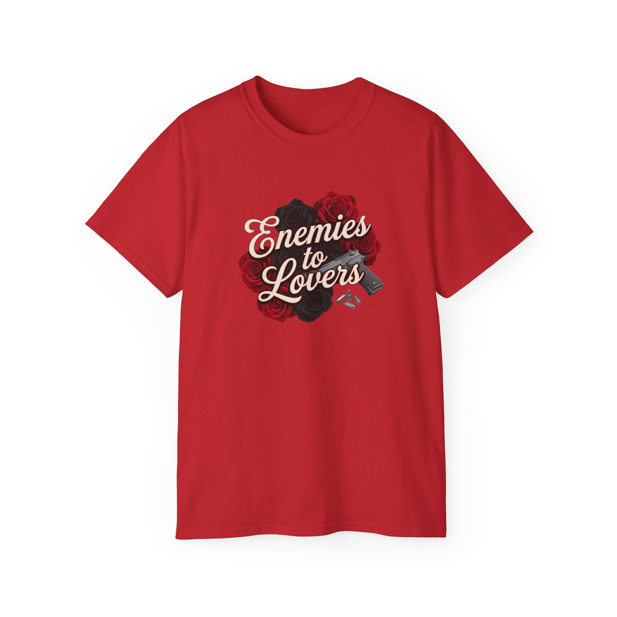 Enemies to Lovers Tee — Romantic Rose Graphic Shirt
