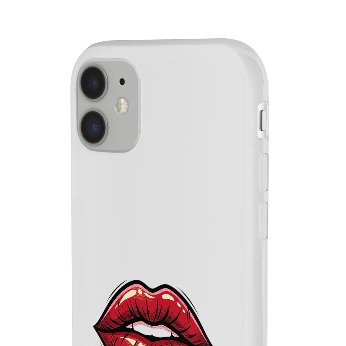Phone Case — 'Good Girls Read Bad Books' Red Lips Slim Flexi Case