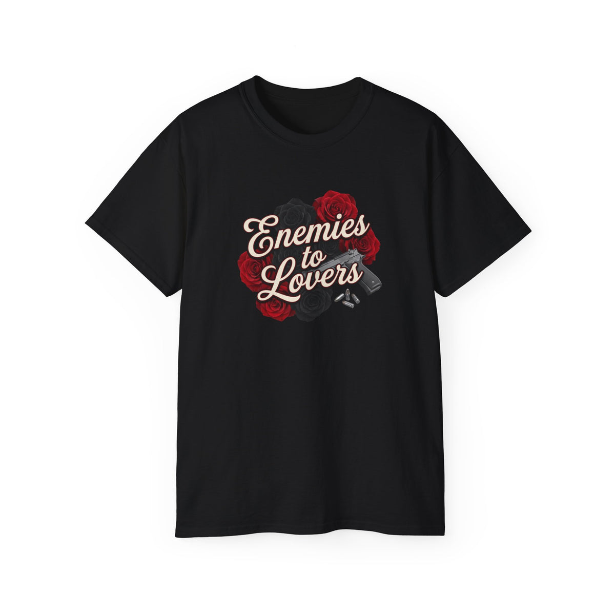 Enemies to Lovers Tee — Romantic Rose Graphic Shirt