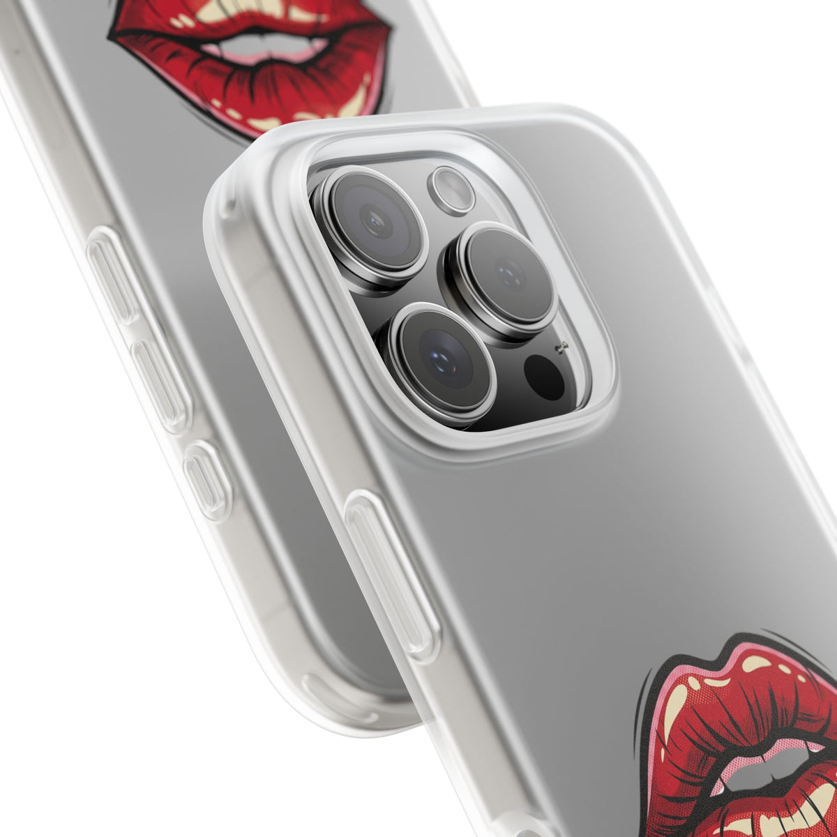 Phone Case — 'Good Girls Read Bad Books' Red Lips Slim Flexi Case