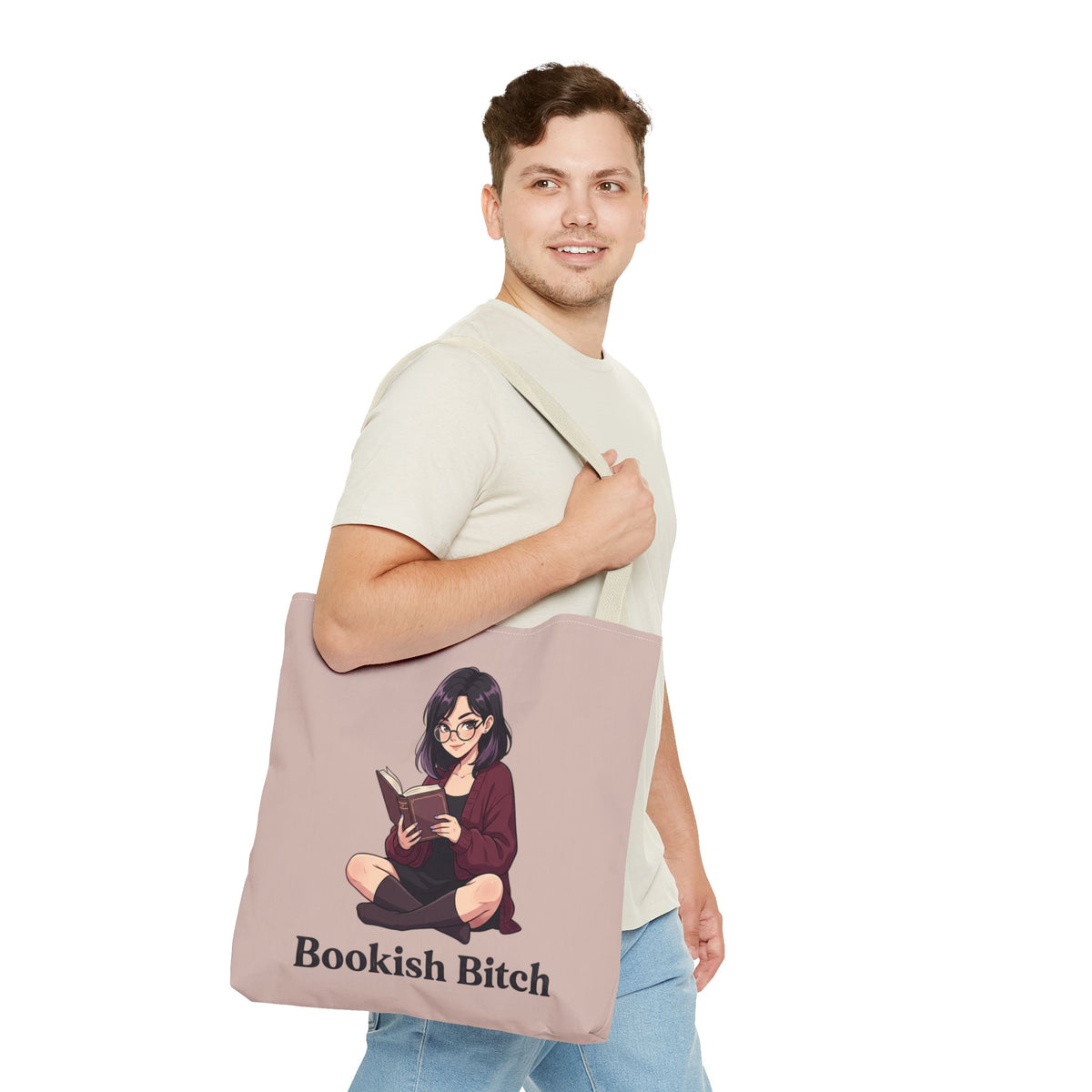 Bookish Bitch Tote Bag — Cute Reading Girl Literary Tote