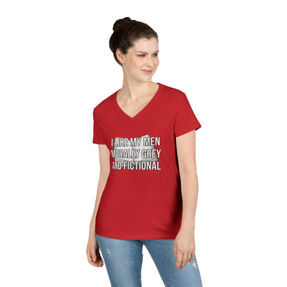 Morally Grey V-Neck Tee