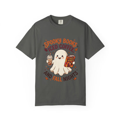Spooky Books, Iced Coffee and Fall Nights T-Shirt