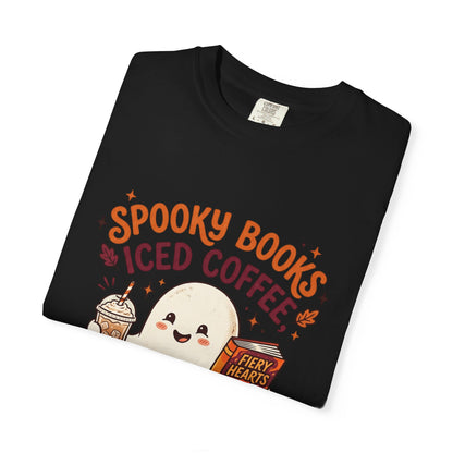 Spooky Books, Iced Coffee and Fall Nights T-Shirt