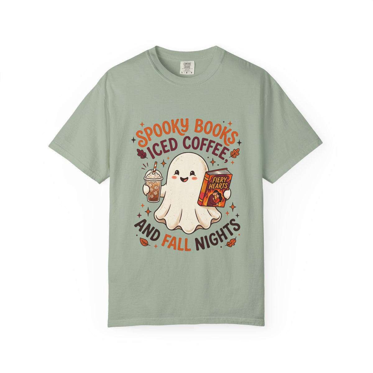 Spooky Books, Iced Coffee and Fall Nights T-Shirt