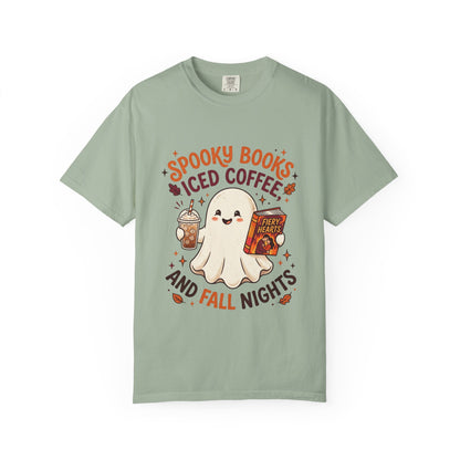 Spooky Books, Iced Coffee and Fall Nights T-Shirt