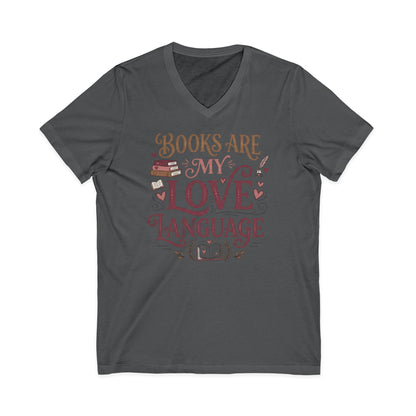 Books Are My Love Language V-Neck Tee