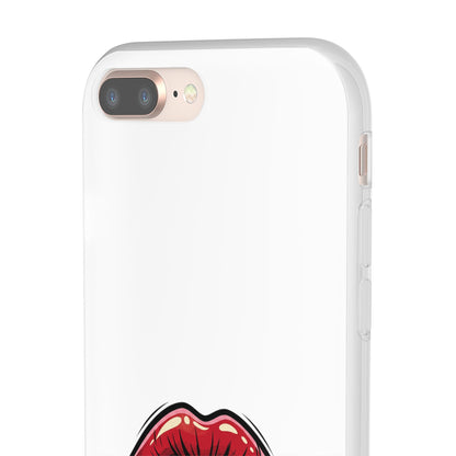 Phone Case — 'Good Girls Read Bad Books' Red Lips Slim Flexi Case