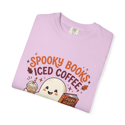Spooky Books, Iced Coffee and Fall Nights T-Shirt