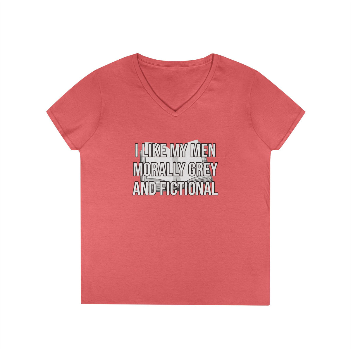 Morally Grey V-Neck Tee