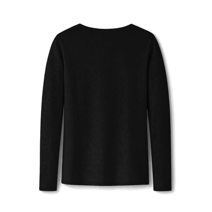 Here For a Good Time and a Long Time V-Neck Long Sleeve Tee