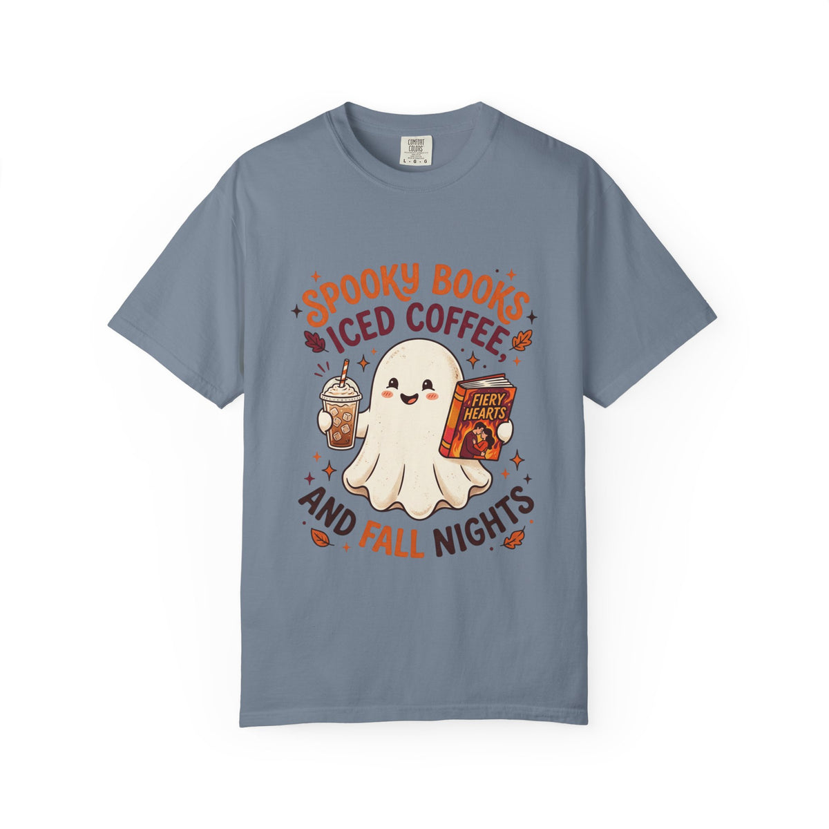 Spooky Books, Iced Coffee and Fall Nights T-Shirt