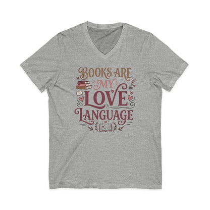 Books Are My Love Language V-Neck Tee