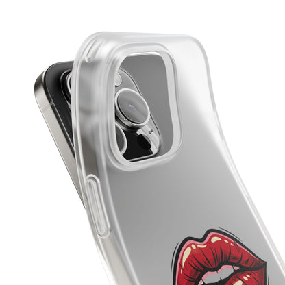 Phone Case — 'Good Girls Read Bad Books' Red Lips Slim Flexi Case