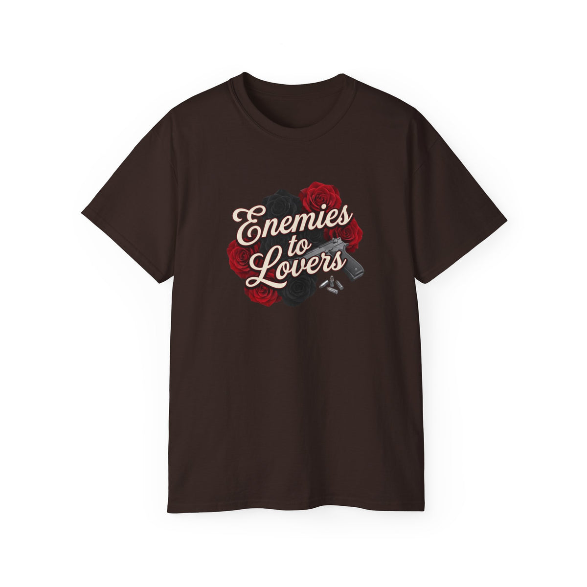 Enemies to Lovers Tee — Romantic Rose Graphic Shirt