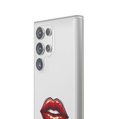 Phone Case — 'Good Girls Read Bad Books' Red Lips Slim Flexi Case