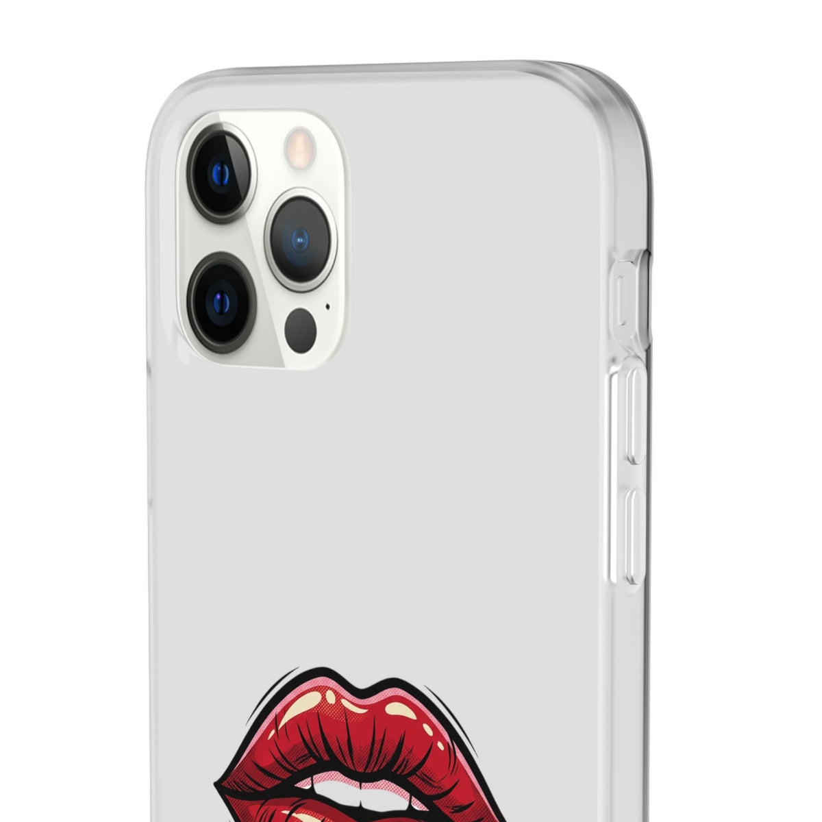 Phone Case — 'Good Girls Read Bad Books' Red Lips Slim Flexi Case