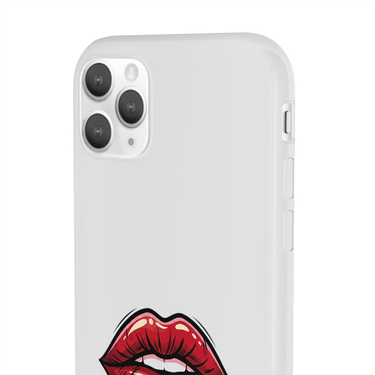 Phone Case — 'Good Girls Read Bad Books' Red Lips Slim Flexi Case