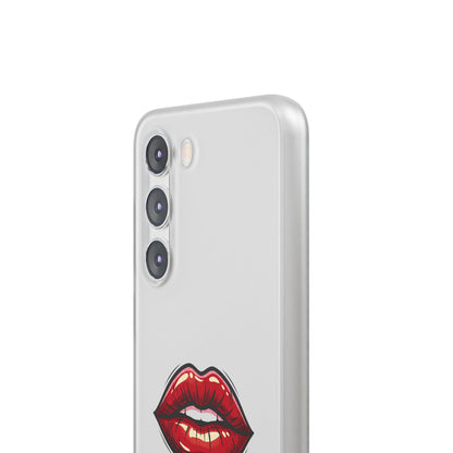 Phone Case — 'Good Girls Read Bad Books' Red Lips Slim Flexi Case