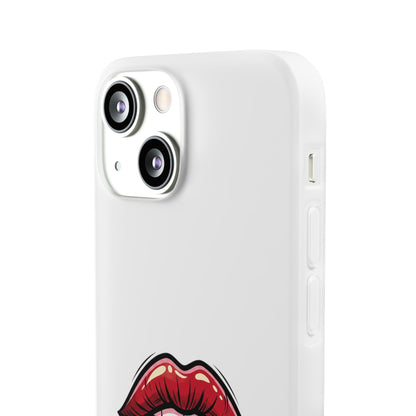 Phone Case — 'Good Girls Read Bad Books' Red Lips Slim Flexi Case