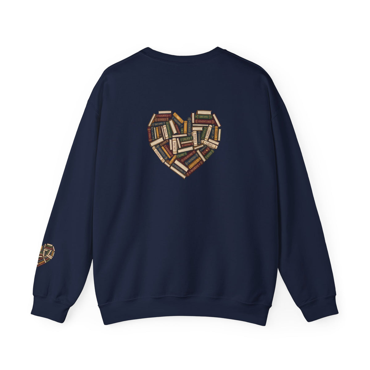 Sweatshirt — "Fall in Love with a Book" Cozy Reader Crewneck