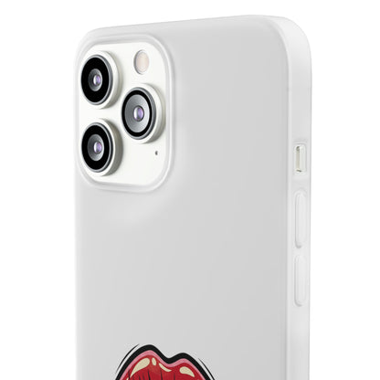 Phone Case — 'Good Girls Read Bad Books' Red Lips Slim Flexi Case