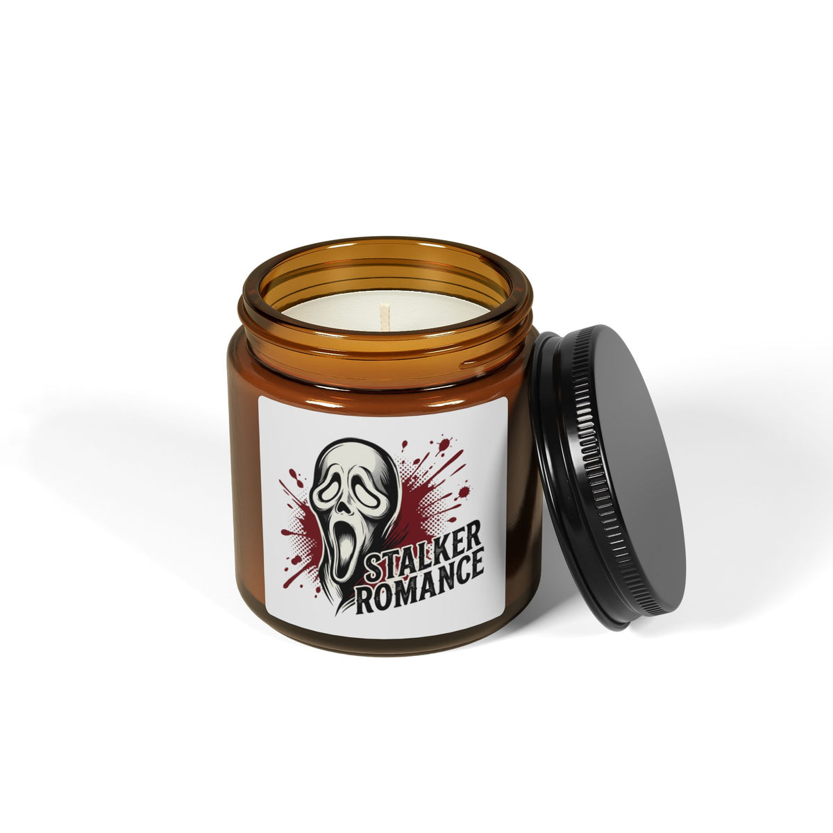 Stalker Romance Soy Candle — Amber Jar Scented Candle