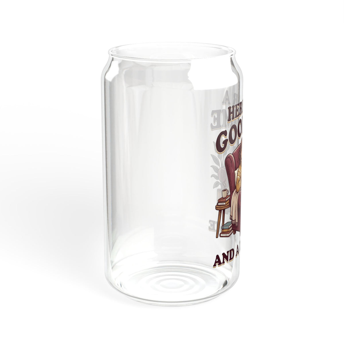 Sipper Glass – “Here for a Good Time and a Long Time”  Lounge Drink Tumbler (16 oz)
