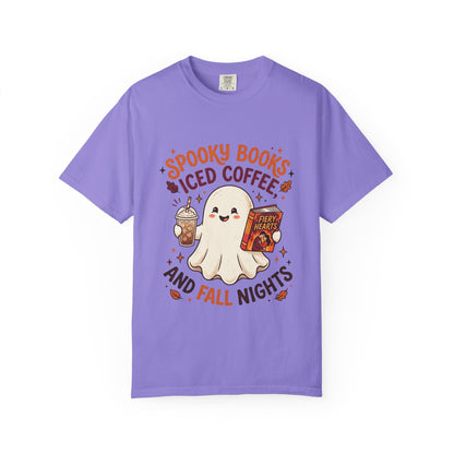 Spooky Books, Iced Coffee and Fall Nights T-Shirt