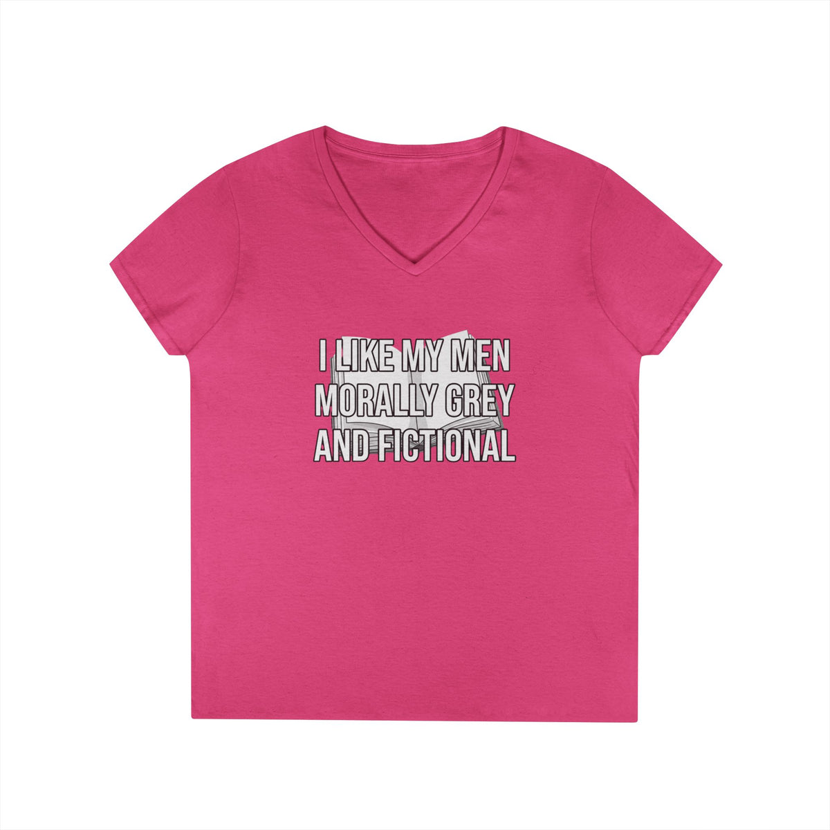 Morally Grey V-Neck Tee