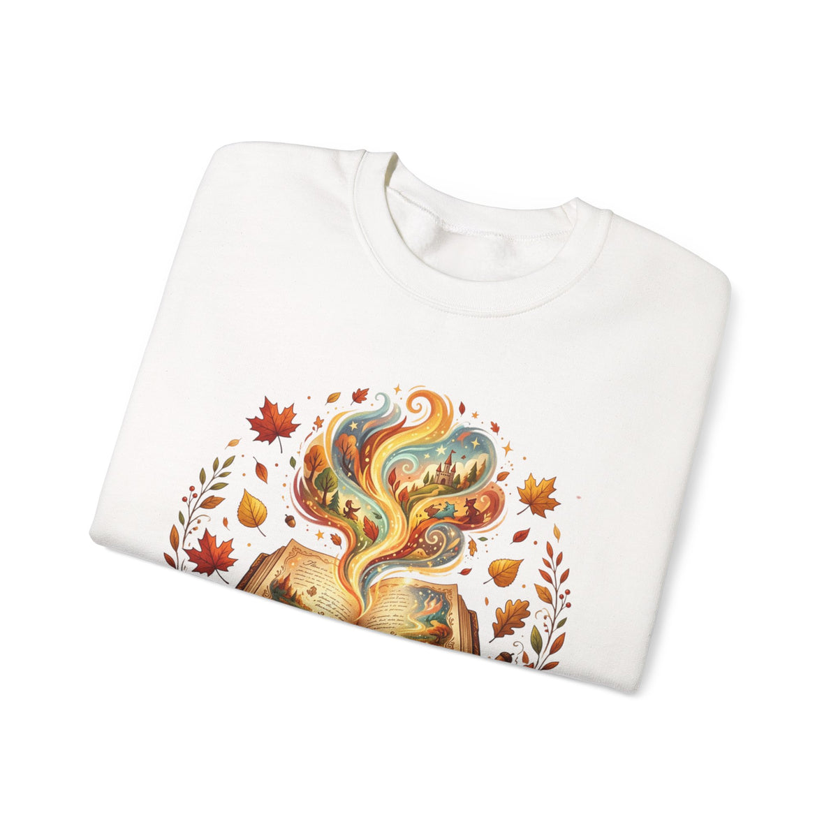 Sweatshirt — "Fall in Love with a Book" Cozy Reader Crewneck