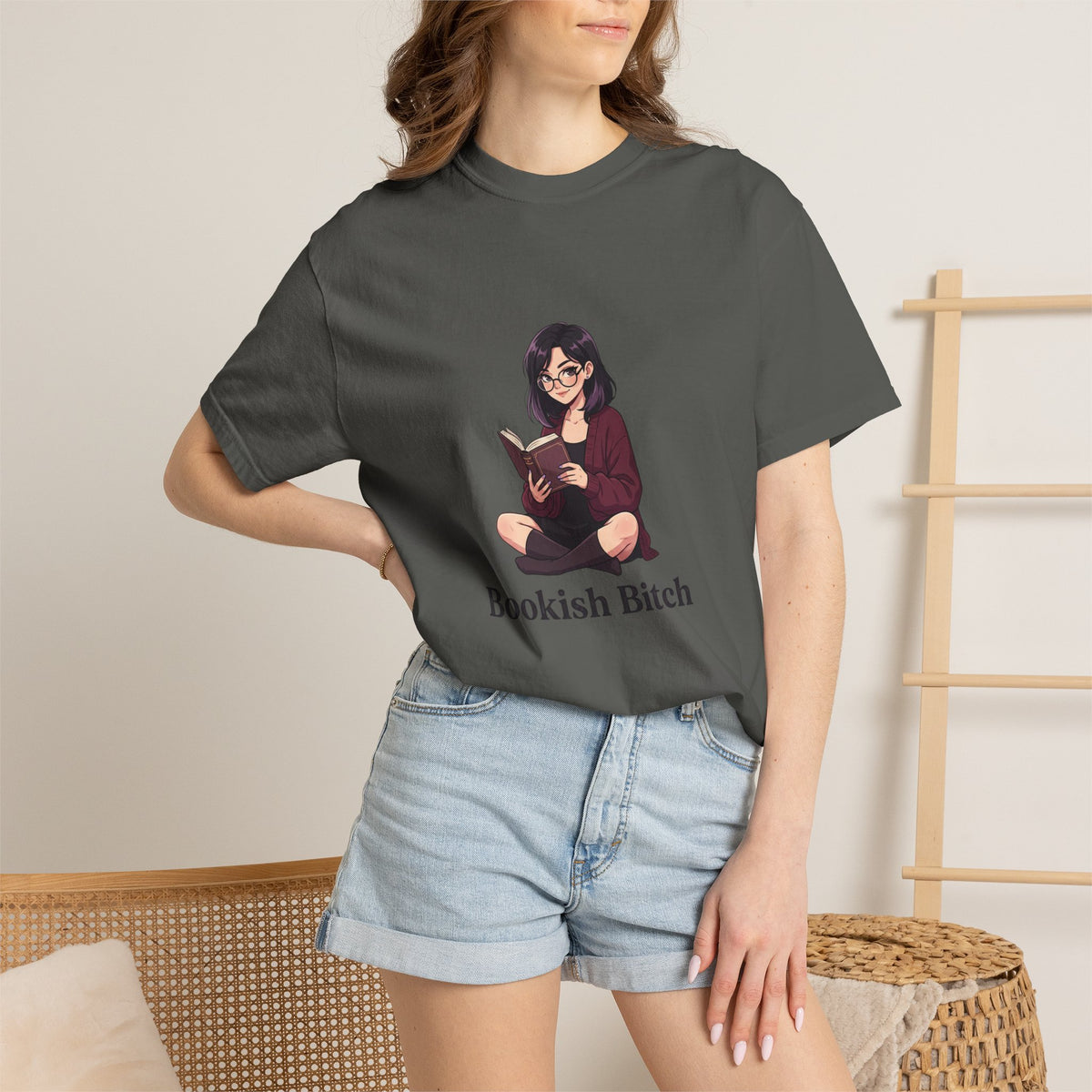 Bookish Bitch T-Shirt — Cute Reading Girl Graphic Tee for Book Lovers